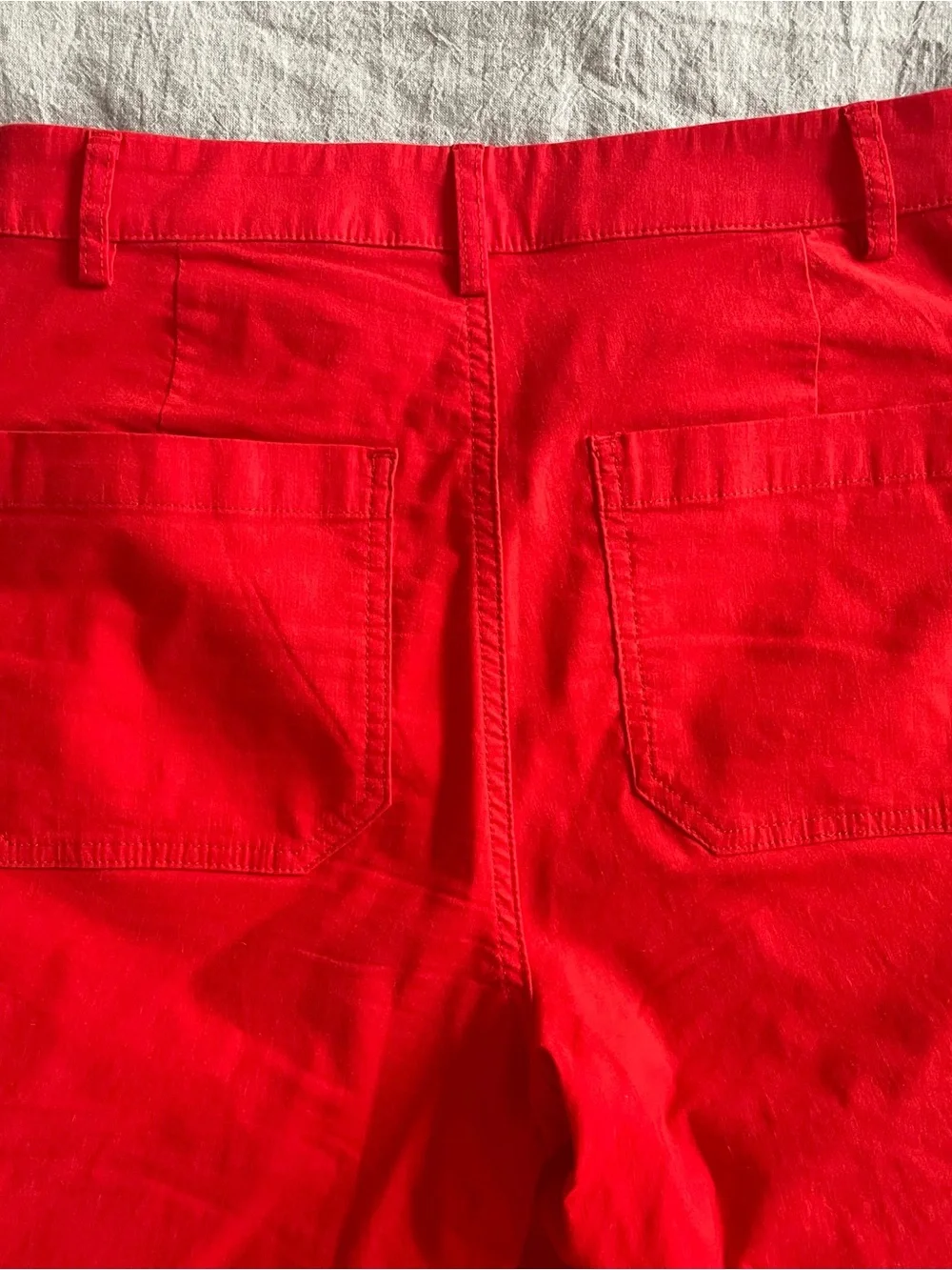 J. Crew Bright Red Wide-Leg Pants